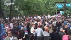 Protests For And Against Bosnian Serb Government In Banja Luka
