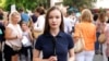 Bulgaria - RFE/RL's Elitsa Simeonova covers protest in Varna on July 16 over the arrest of the mayor, Blagomir Kotsev - screen grab