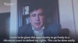 Saakashvili Wants To Return To Ukraine To Fight For Citizenship