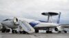 Un avion Boeing AWACS de supraveghere la baza aeriană Melsbroek din Bruxelles, 27 noiembrie 2019