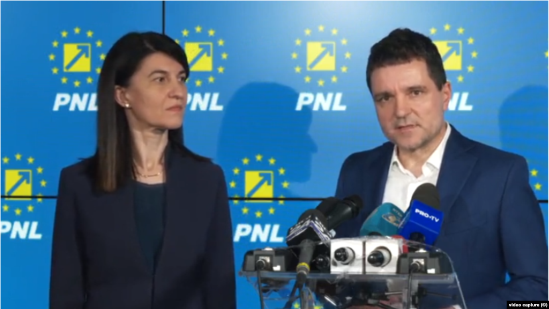 Violeta Alexandru - președintele PNL București și Nicușor Dan - candidat independent la Primăria Capitalei