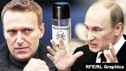 Alexei Navalnîi și președintele rus Vladimir Putin