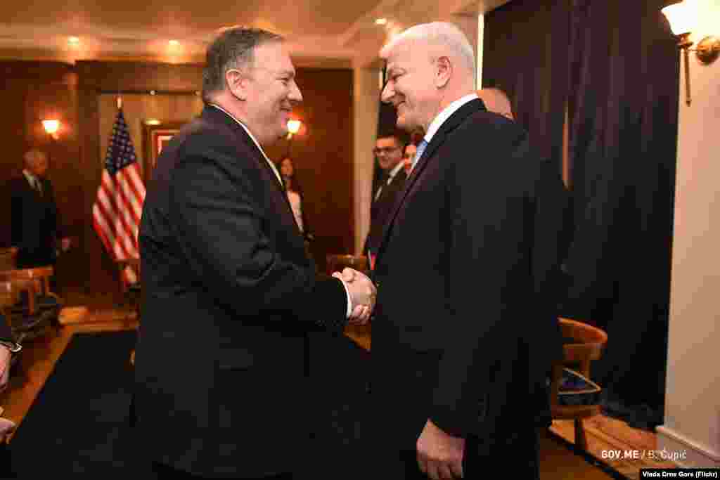 Državni sekretar Sjedinjenih Američkih Država Majk Pompeo sastao se i sa premijerom Crne Gore Duškom Markovićem