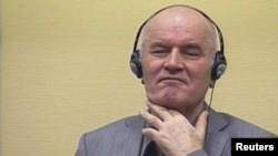 Former Bosnian Serb military commander Ratko Mladic 