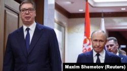 Predsednik Srbije Aleksandar Vučič i predsednik Rusije Vladimir Putin u Pekingu, 2. septembar 2025.