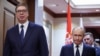 Predsednik Srbije Aleksandar Vučić sa ruskim predsednikom Vladimirom Putinom u Pekingu, 2. septembra 2025. 