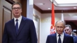 Predsednici Srbije i Rusije Aleksandar Vučić i Vladimir Putin tokom posete Kini, 2. septembar 2025. 