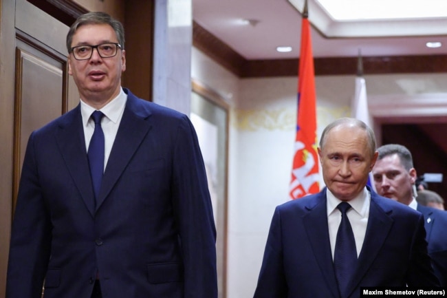 Aleksandar Vuçiç dhe Vladimir Putin u takuan në Pekin në shtator të këtij viti, si pjesë e festimeve që shënonin 80-vjetorin e përfundimit të Luftës së Dytë Botërore.