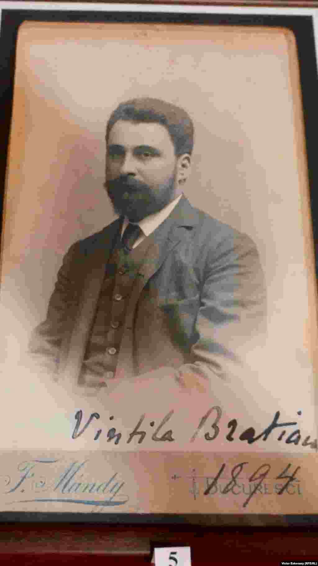 Foto Vintilă Brătianu, 1894.