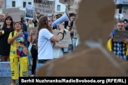 Пʼятий день протестів через відставку Михайла Федорова з посади міністра оборони України. Київ, 20 липня 2026 року
