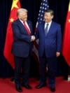 US President Donald Trump meets with Chinese leader Xi Jinping on the sidelines of the APEC summit in Busan, South Korea on October 30. 