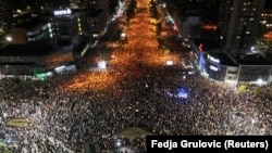 Hiljade građana na protestu u Novom Sadu, 5. novembar 2024.