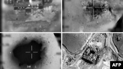 Фотографии, распространенные 20 марта 2018 года, показывают удар Израиля с воздуха по предполагаемому сирийскому ядерному реактору в 2007 году.