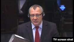Svjedok Tomasz Blaszczyk u sudnici 11. travnja 2012.