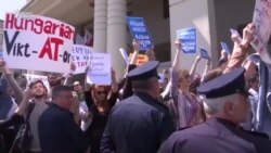 Митинг против премьера Венгрии в Тбилиси