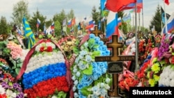Groblje u ruskoj Tambovskoj oblasti na kojem su sahranjeni vojnici poginuli u ratu (foto-arhiv)