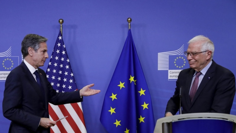 Руководители внешнеполитических ведомств ЕС и США говорили об Украине и российской угрозе