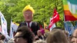 Crowds Protest Against Trump In Brussels