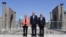 Predsjednica Evropske komisije Ursula von der Leyen (lijevo), uzbekistanski premijer Abdulla Aripov (u sredini) i predsjednik Evropskog vijeća Antonio Costa u Samarkandu 3. aprila uoči samita EU-Centralna Azija.