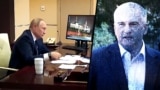 Фотоколлаж: Владимир Путин (слева) и Сергей Аксенов
