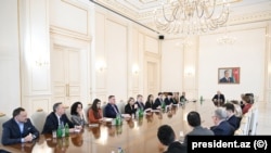 Ադրբեջանի նախագահ Իլհամ Ալիևն ընդունել է ԱՄՆ Առևտրի պալատի պատվիրակությանը, փետրվարի 9,2026թ.