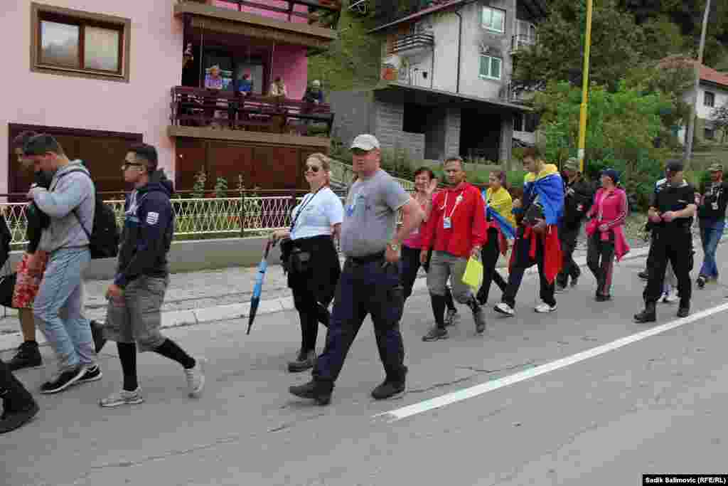 Dolazak učesnika Marša mira Žepa-Srebrenica