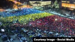 Rumyniýanyň paýtagty Buharestde hökümete garşy protestler dowam edýär.