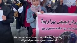 Kabul Women Protesters Brave Taliban Shooting