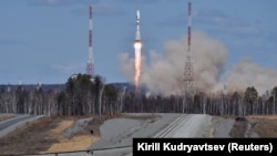 The Vostochny cosmodrome outside the city of Uglegorsk in Russia's Far East.