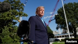 US President Trump travels to Grand Island, Nebraska on October 10.