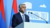 Armenia - President Serzh Sarkisian addresses the Sixth Armenia-Diaspora Conference in Yerevan, 18Sep2017.