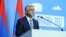 Armenia - President Serzh Sarkisian addresses the Sixth Armenia-Diaspora Conference in Yerevan, 18Sep2017.