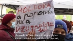 „Am venit să apărăm Constituția”. Voci de la protestul din fața CC