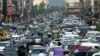 A view of a traffic after in the northwestern city of Peshawar on May 11 after government eased coronavirus restrictive measures.