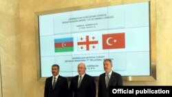 Ադրբեջանի, Թուրքիայի ու Վրաստանի ՊՆ նախարարների եռակողմ հանդիպումը Գաբալայում, 12-ը հունիսի, 2019թ.