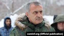 South Ossetia's leader, Anatoly Bibilov (file photo)