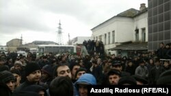 Акция протеста в Губе, 15 января 2016 года 