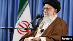 Iranian Supreme Leader Ayatollah Ali Khamenei assailed Saudi leaders for their ties to the United States. (file photo)