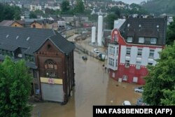 Orașul Hagen, inundat - 14 iulie 2021.