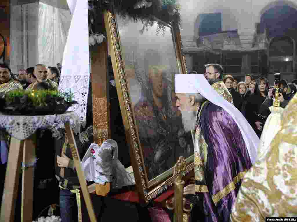 Proslava Božića počela je u ponoć prvom Božićnom liturgijom u beogradskom hramu Svetog Save, 07.01.2011. Foto: Vesna Anđić 