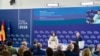Сьвятлана Ціханоўская і колішні кіраўнік эўрапейскай дыпляматыі Жузэп Бурэль на міжнародным Форуме Ла-Тоха ў Гішпаніі, 3 кастрычніка 2026 году