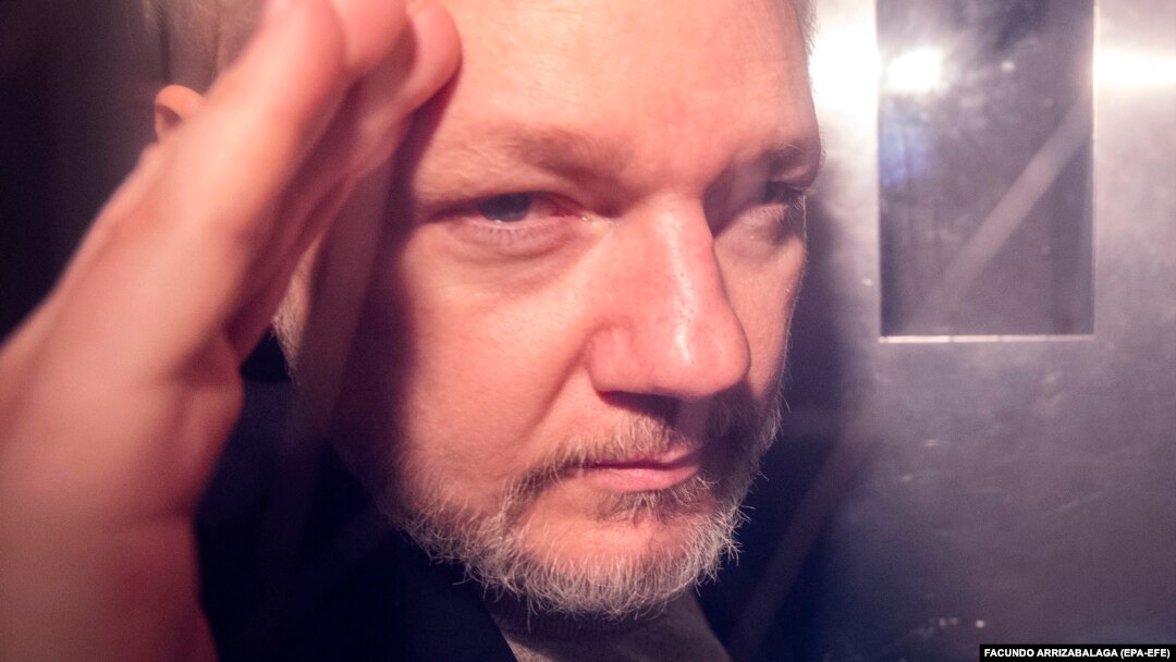 Džulijan Asanž, maj 2019. 