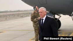 U.S. Defense Secretary Jim Mattis upon his arrival in Kabul on March 13. 