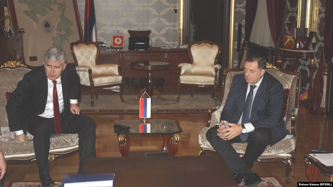 Član Predsjedništva BiH Dragan Čović i predsjednik RS Milorad Dodik 