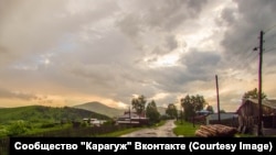 Деревня Карагуж - типичный сельский пейзаж