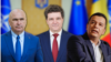 Liderii PNL și PSD – Ilie Bolojan și Sorin Grindeanu (în stânga și dreapta) – au discutat miercuri cu președintele Nicușor Dan. 