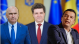 Liderii PNL și PSD – Ilie Bolojan și Sorin Grindeanu (în stânga și dreapta) – au discutat miercuri cu președintele Nicușor Dan. 