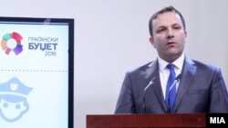 Архивска фотографија-министерот за внатрешни работи Оливер Спасовски 