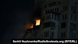 Наслідки влучання російського БпЛА в житлову багатоповерхівку в Києві, 3 лютого 2026 року 