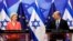 Ursula von der Leyen és Naftali Bennett izraeli miniszterelnök sajtótájékoztatója Jeruzsálemben 2022. június 14-én